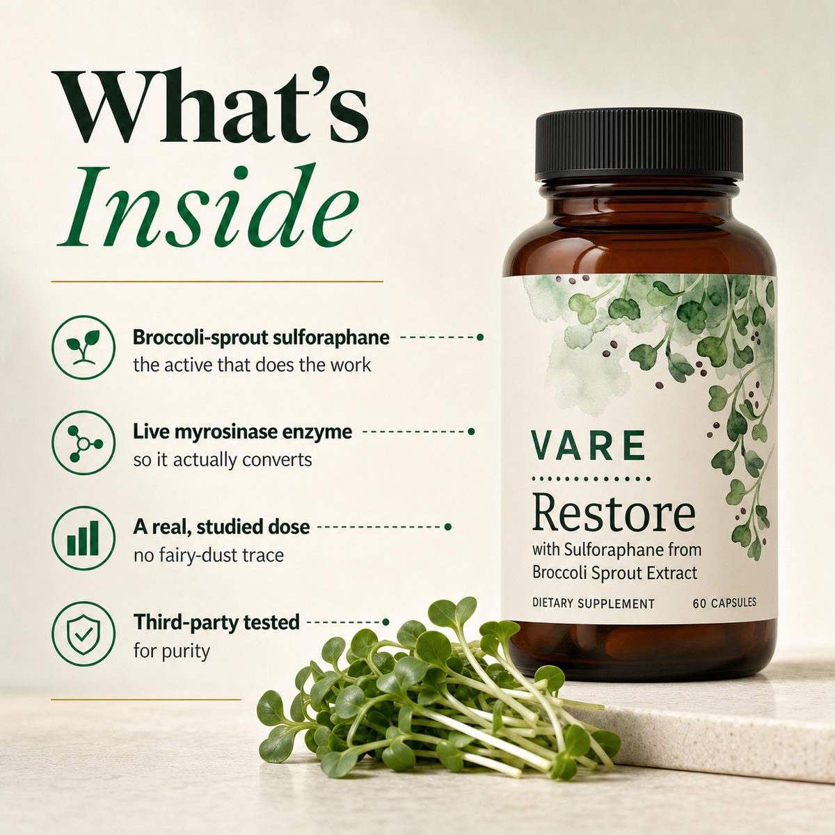 What's inside VARE Restore