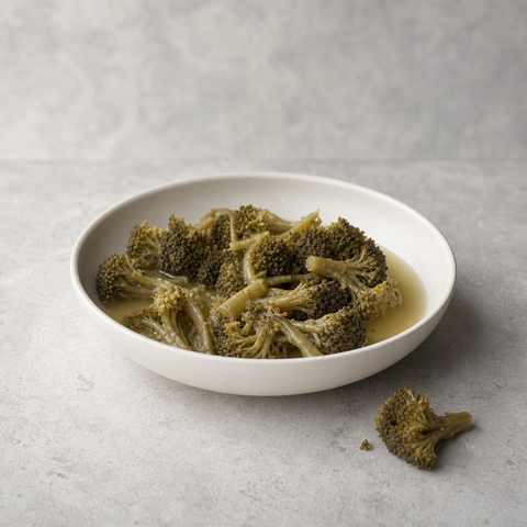 Boiled or bagged broccoli